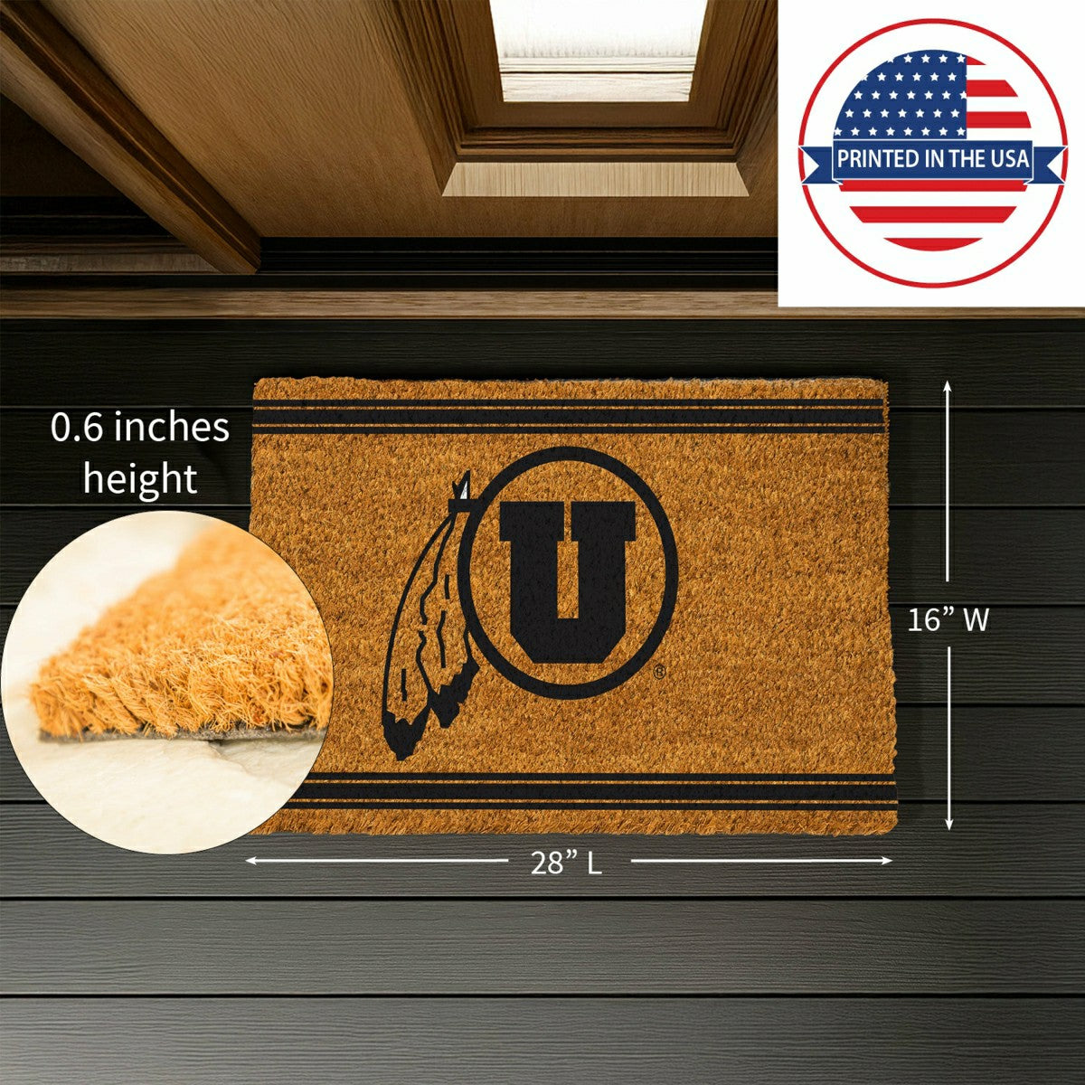 University of Utah, Coir Mat 1C - Collegiate