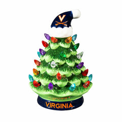 8" LED Ceramic Christmas Tree, University of Virginia - Collegiate Home