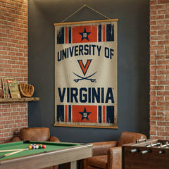 University of Virginia, Canvas Wall Tapestry, Large, 54x36 - Collegiate Home