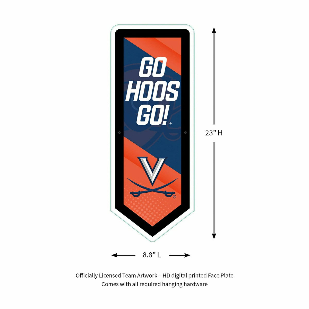 LED Wall Decor, Pennant, University of Virginia - Collegiate Home