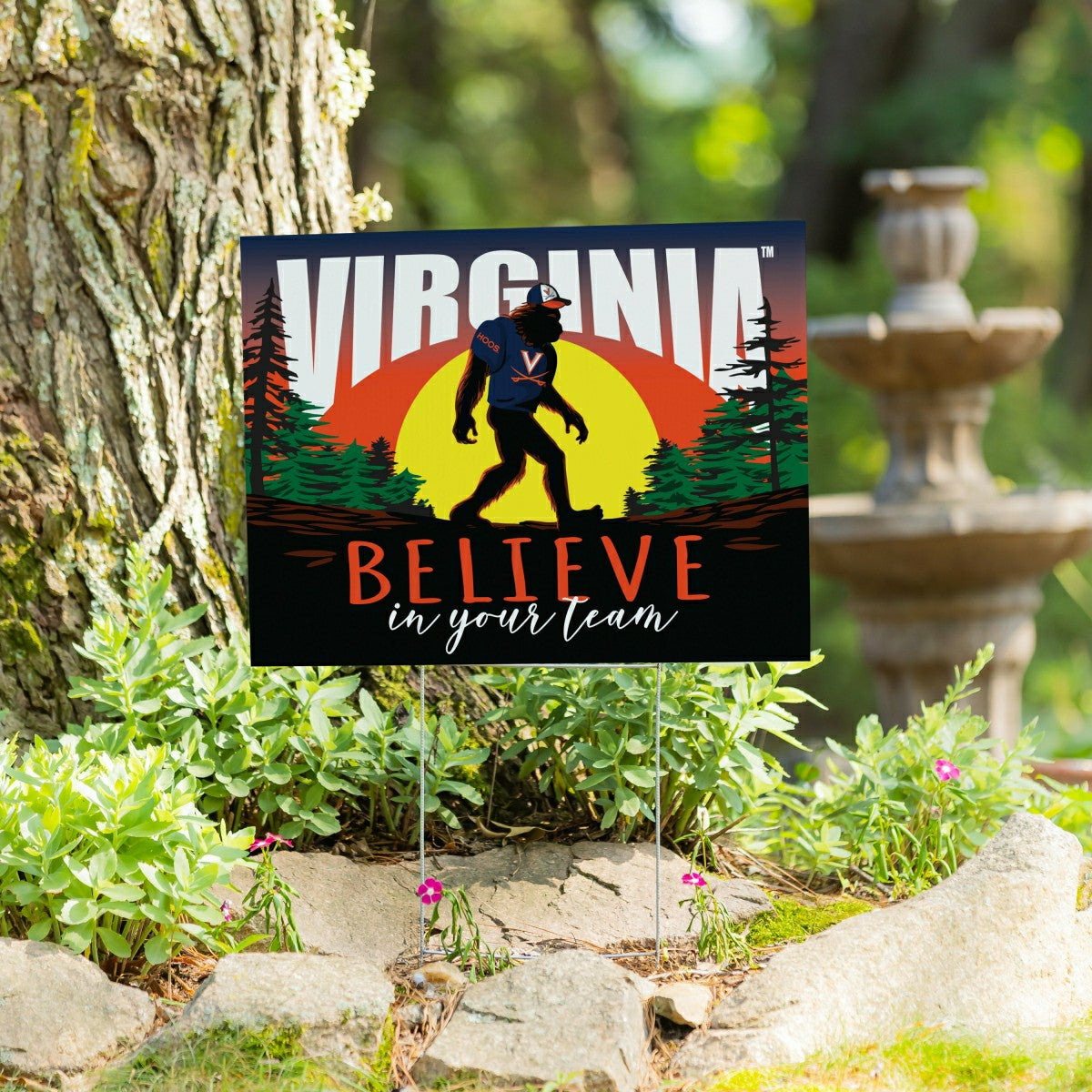 University of Virginia Yard Sign, Bigfoot - Collegiate Home