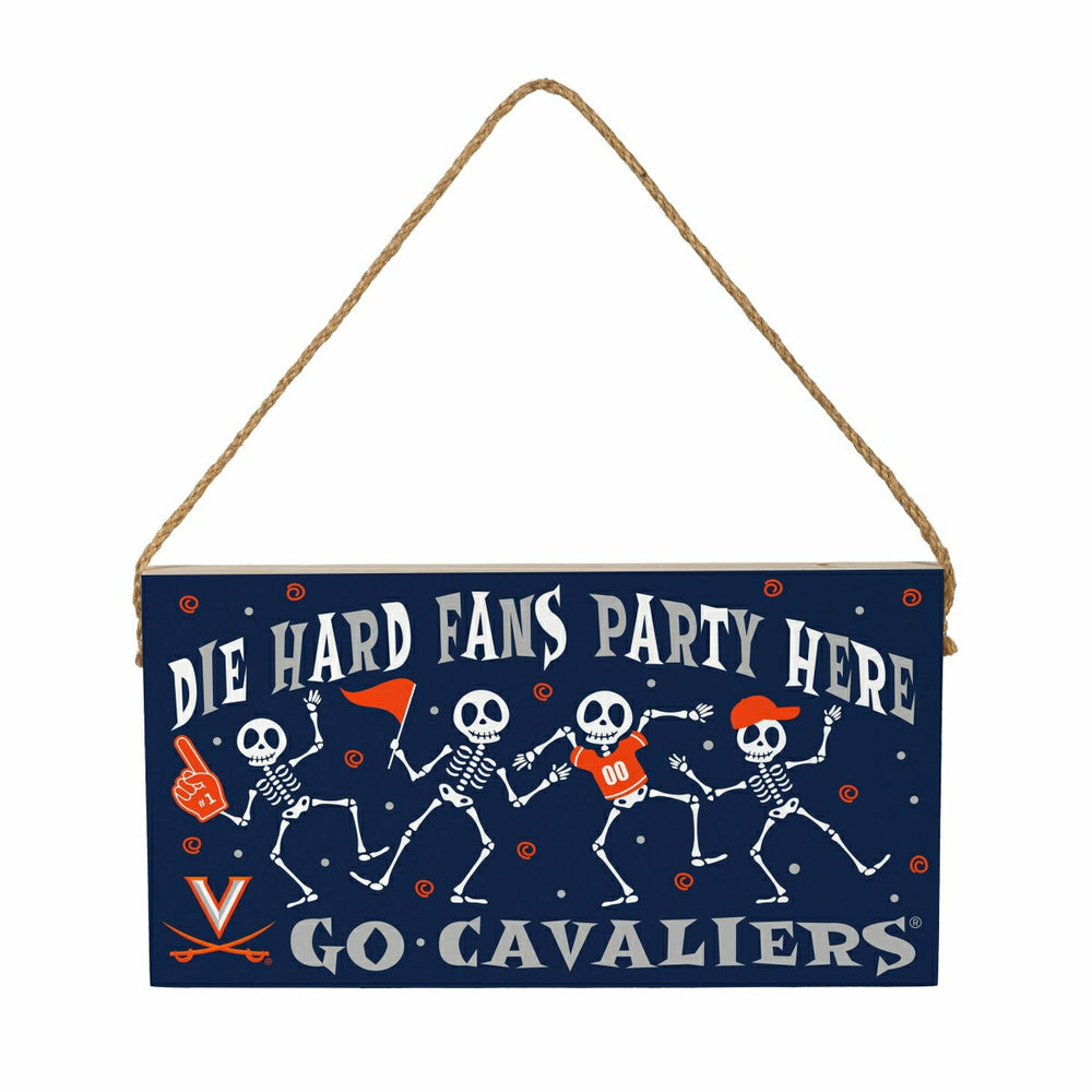 University of Virginia Halloween Wood Wall Sign, 6x11 - Collegiate Home