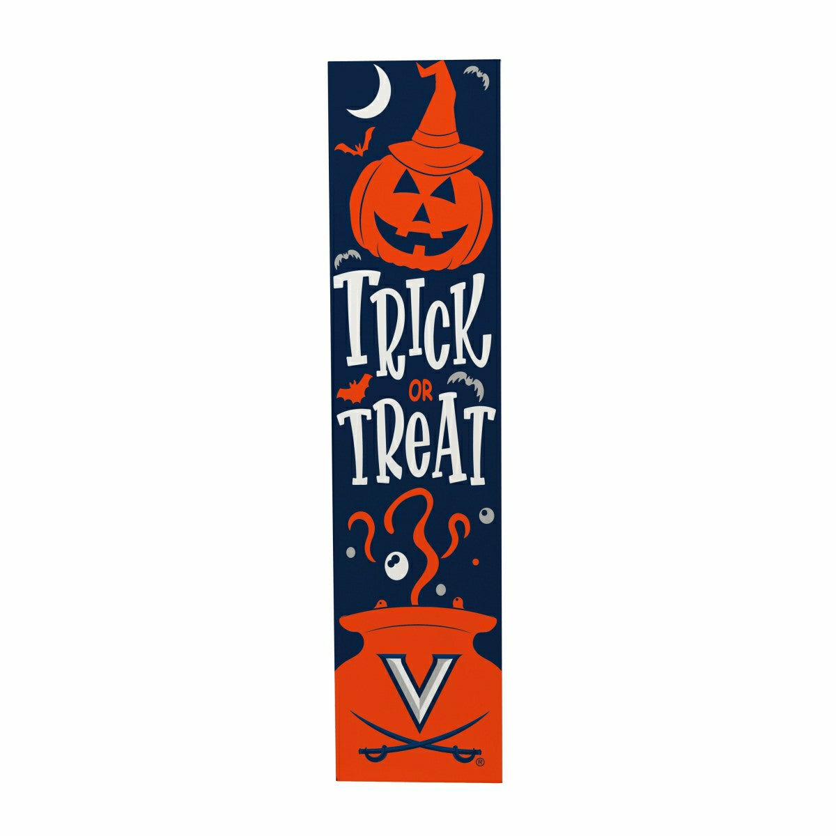 47" Double Sided Leaner, University of Virginia, Halloween - Collegiate Home
