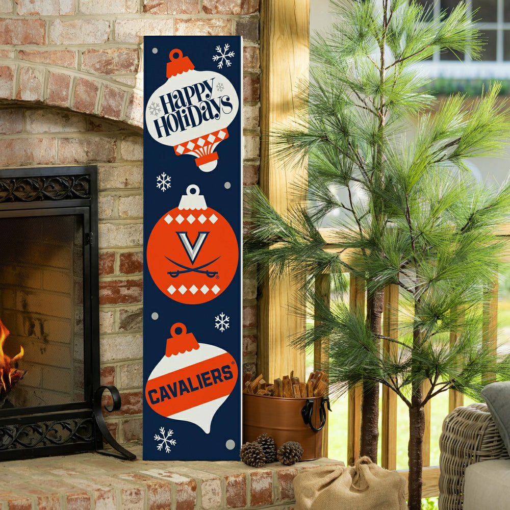 47" Double Sided Leaner, University of Virginia, Christmas - Collegiate Home