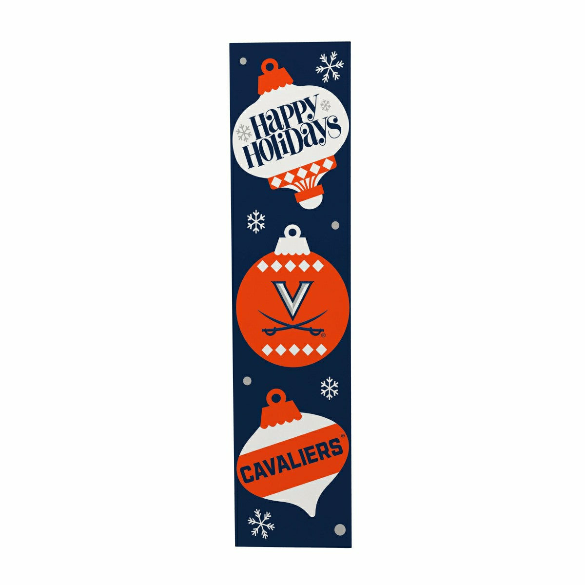 47" Double Sided Leaner, University of Virginia, Christmas - Collegiate Home