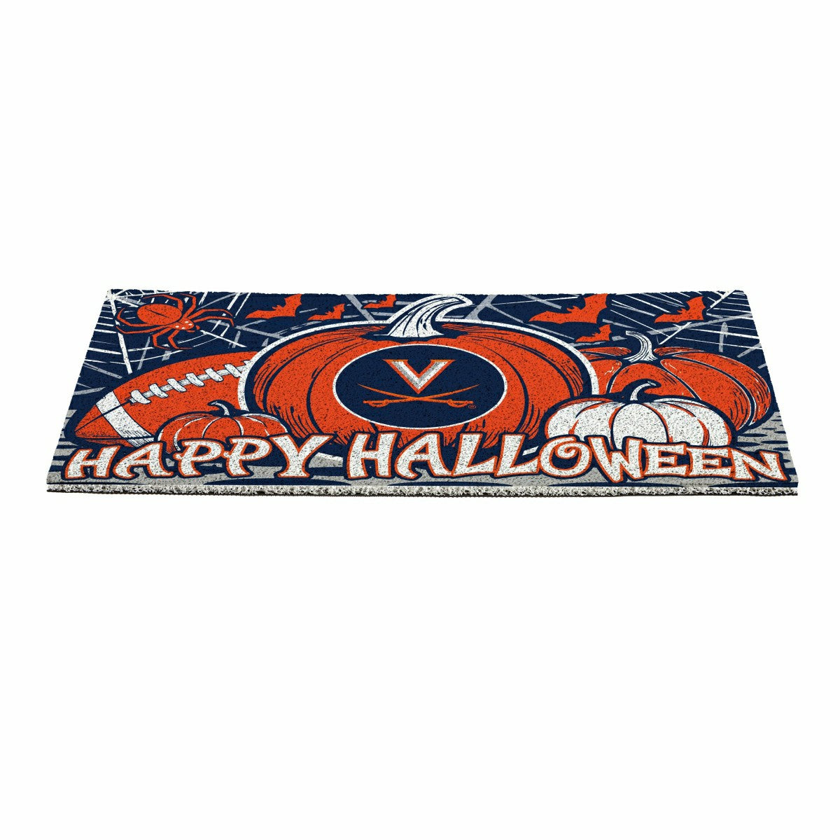 University of Virginia Halloween PVC Mat, 28"x16" - Collegiate