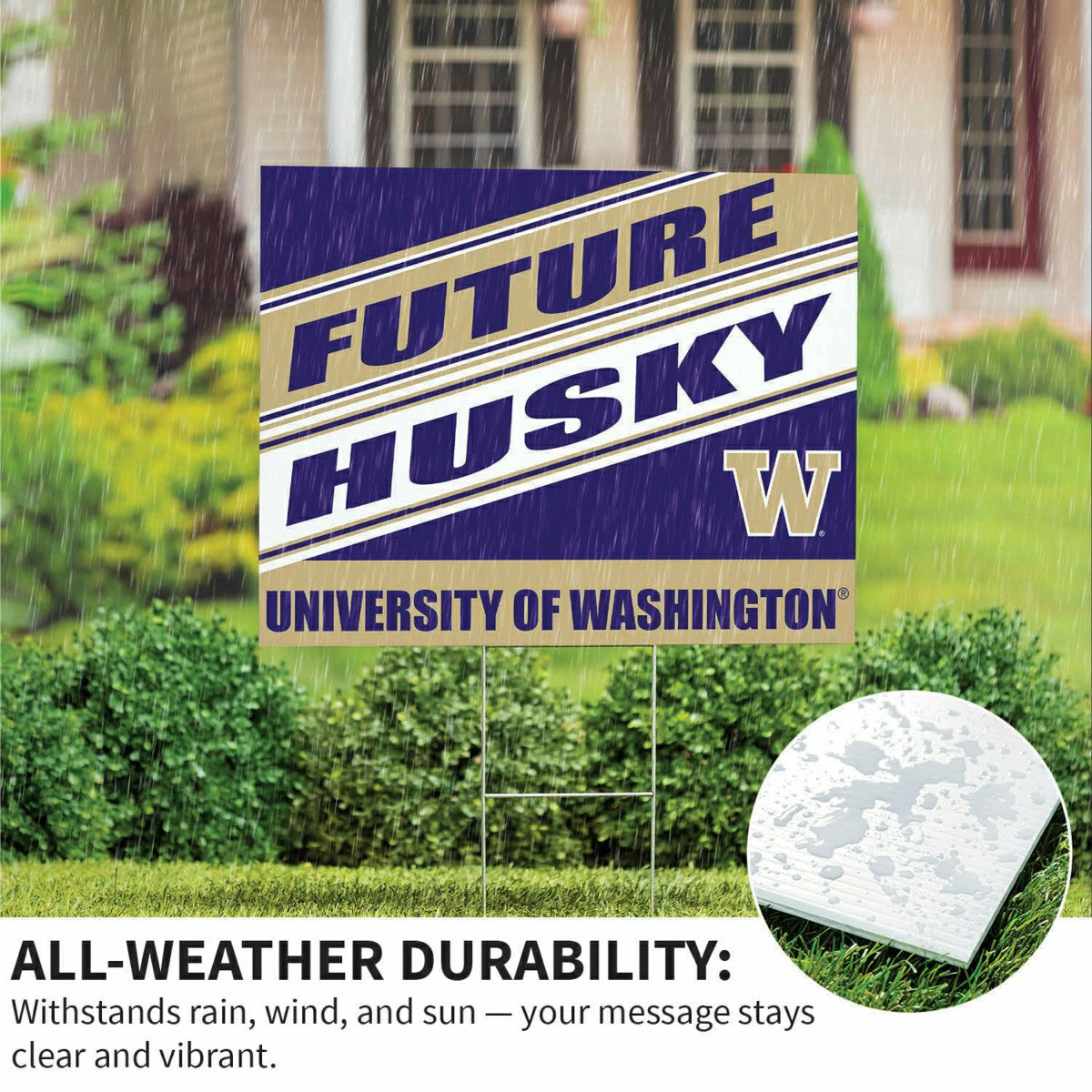 University of Washington Coroplast Yard Sign, Future Student - Collegiate Home