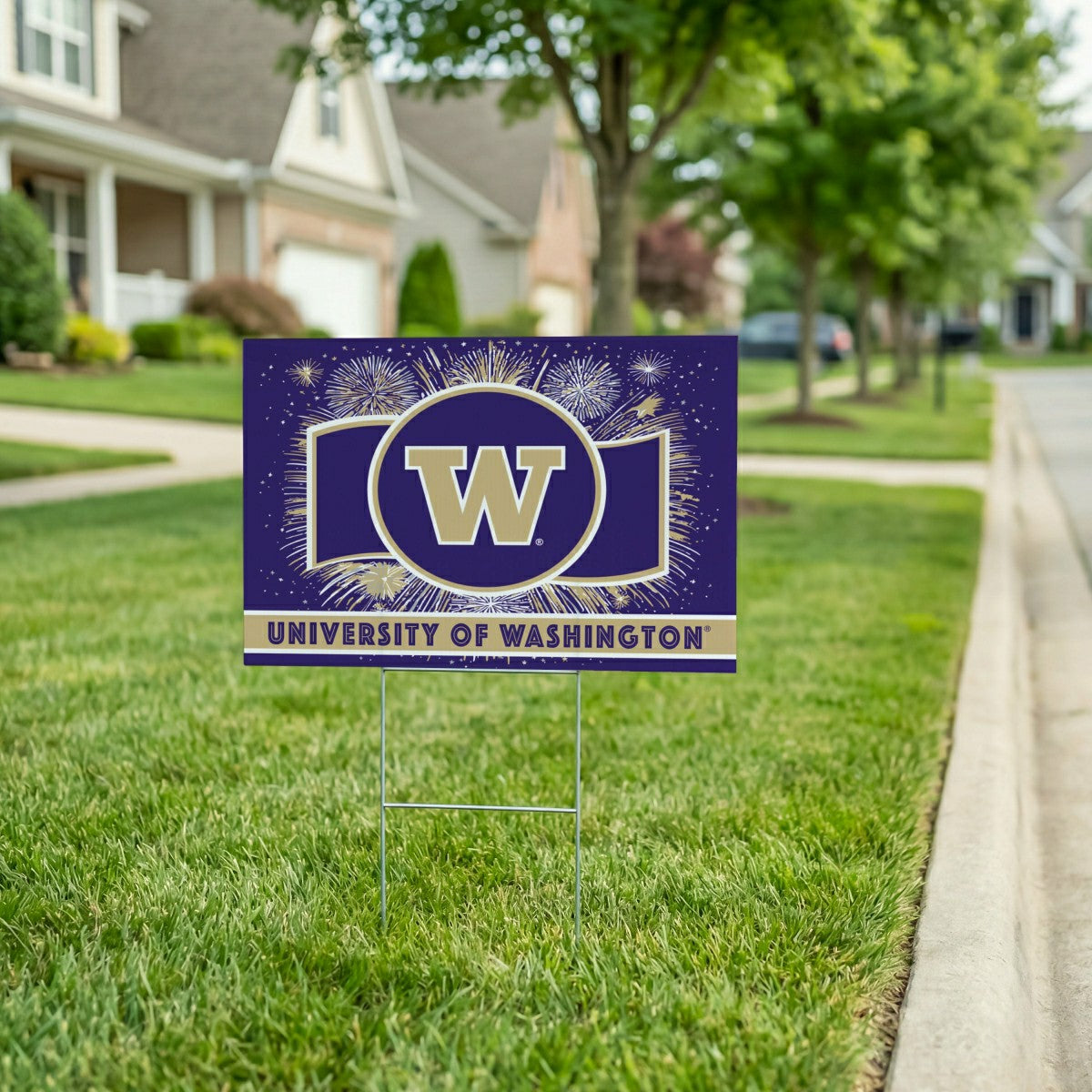 University of Washington Yard Sign, Patriotic - Collegiate Home
