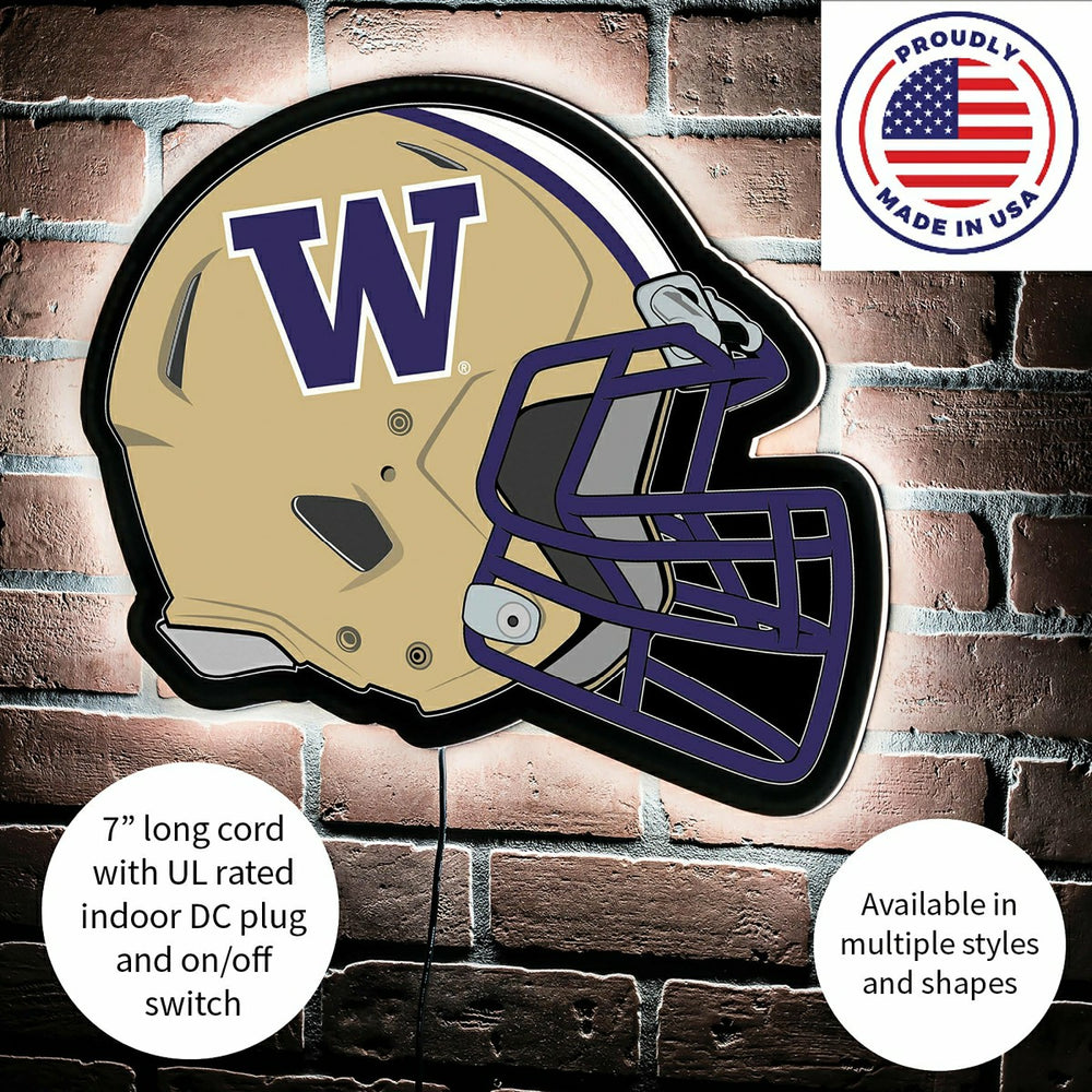 LED Wall Decor, Helmet, University of Washington - Collegiate Home