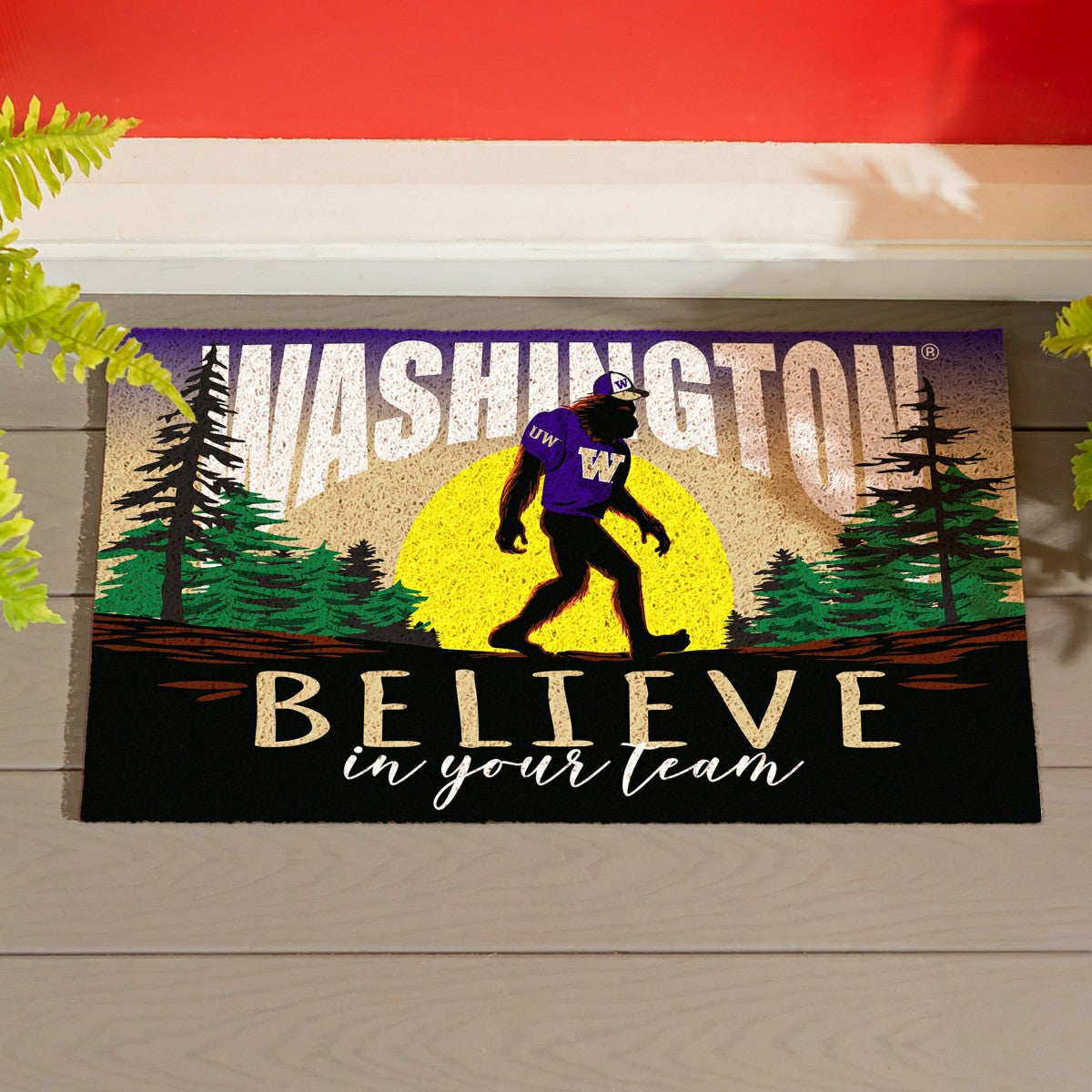University of Washington Bigfoot PVC Mat, 28"x16" - Collegiate