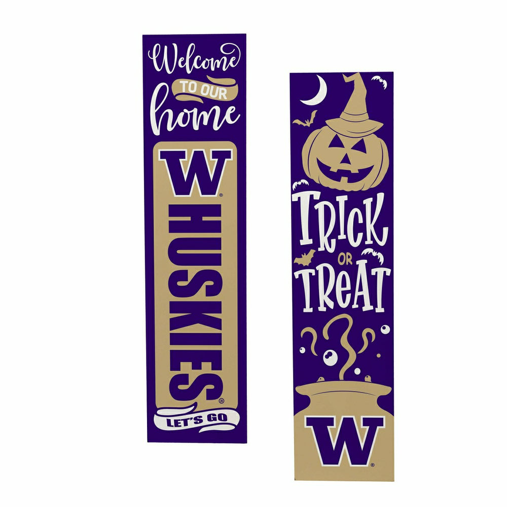 Universitiy of Washington 47" Double Sided Leaner, Halloween - Collegiate Home