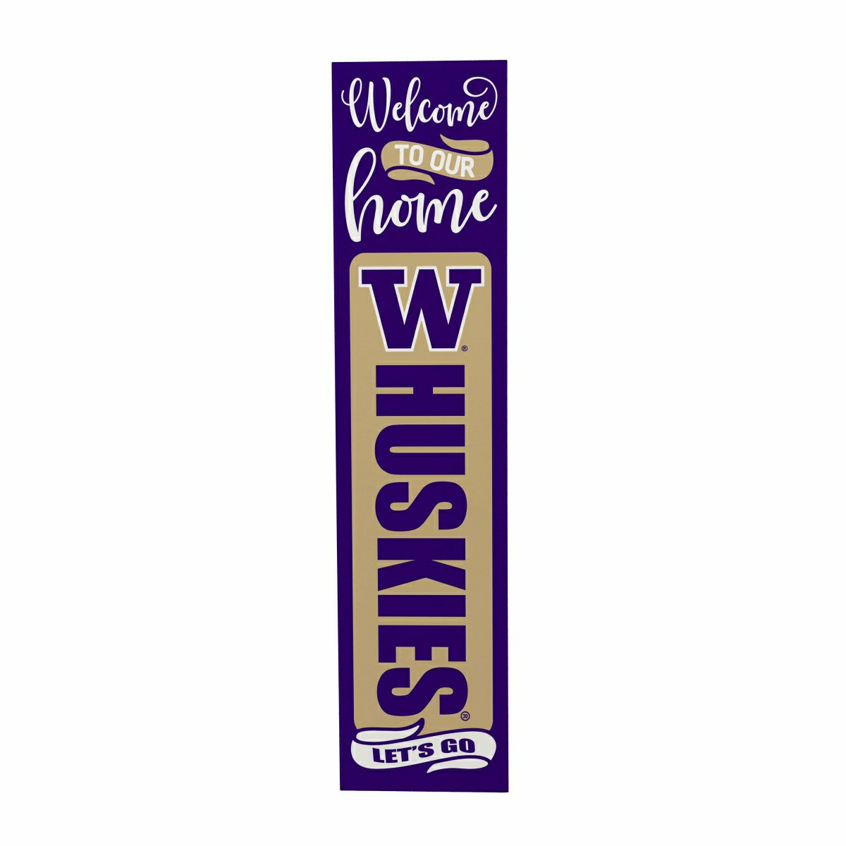 Universitiy of Washington 47" Double Sided Leaner, Halloween - Collegiate Home