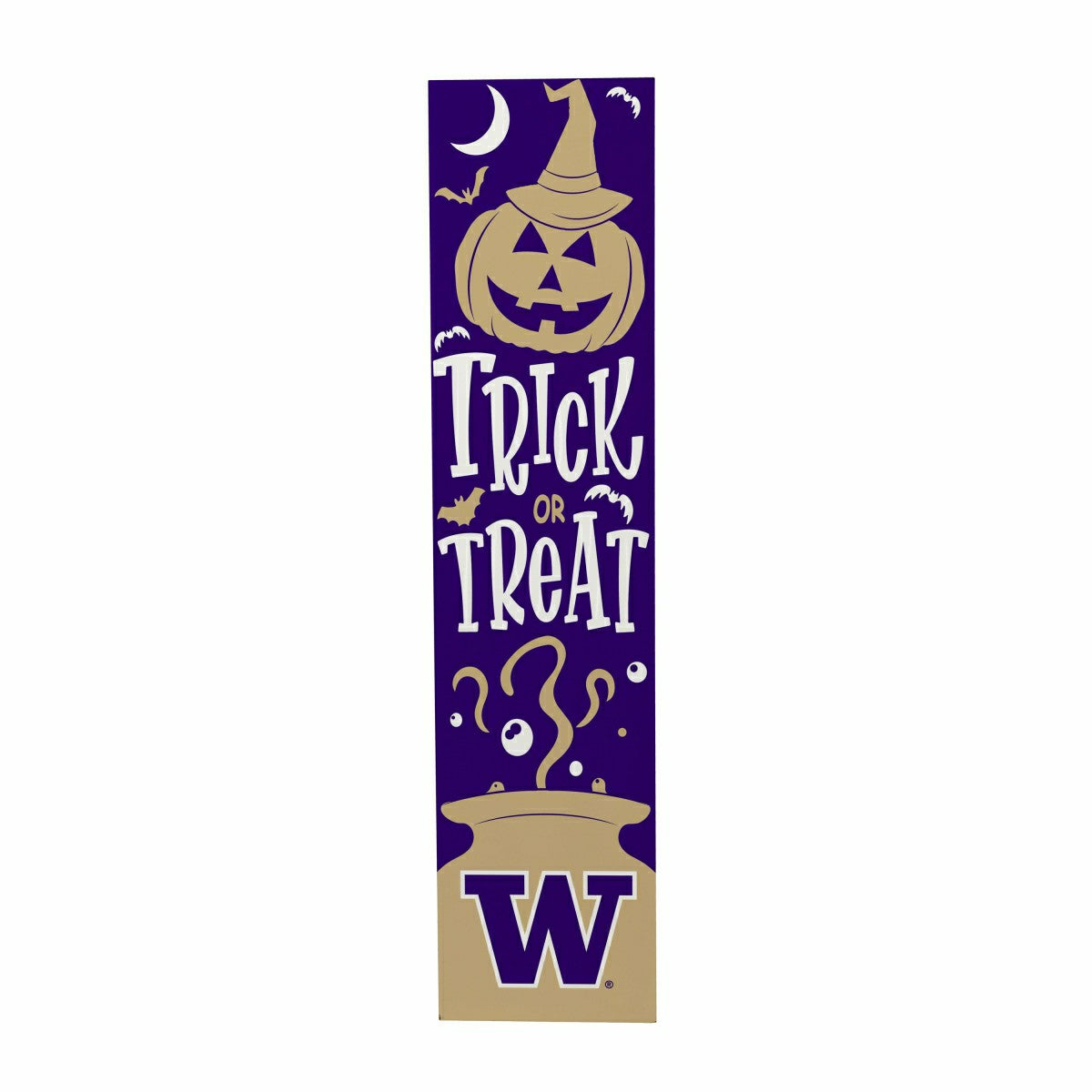 Universitiy of Washington 47" Double Sided Leaner, Halloween - Collegiate Home