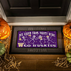 University of Washington Flocked Coir Halloween Sassafras Switch Mat,  - Collegiate