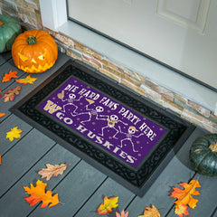 University of Washington Flocked Coir Halloween Sassafras Switch Mat,  - Collegiate