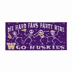 University of Washington Flocked Coir Halloween Sassafras Switch Mat,  - Collegiate