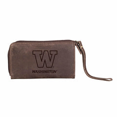 Wristlet Wallet, Brown, Universitiy of Washington - Collegiate Home
