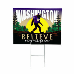 University of Washington Yard Sign, Bigfoot - Collegiate Home
