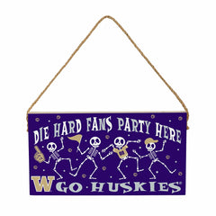 University of Washington Halloween Wood Wall Sign, 6x11 - Collegiate Home