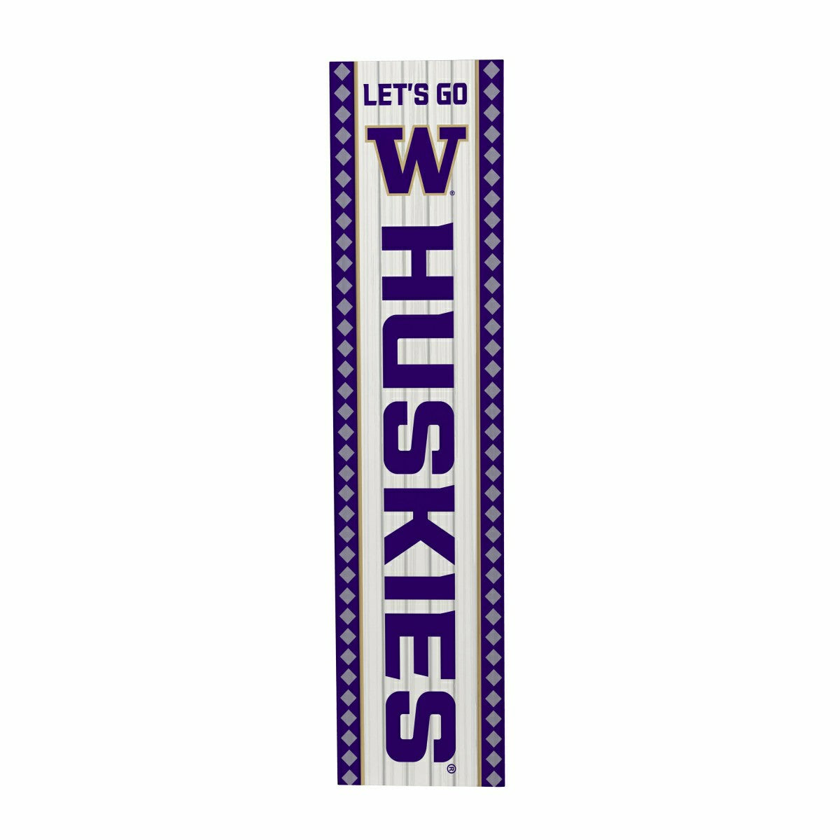 Universitiy of Washington 47" Double Sided Leaner, Christmas - Collegiate Home