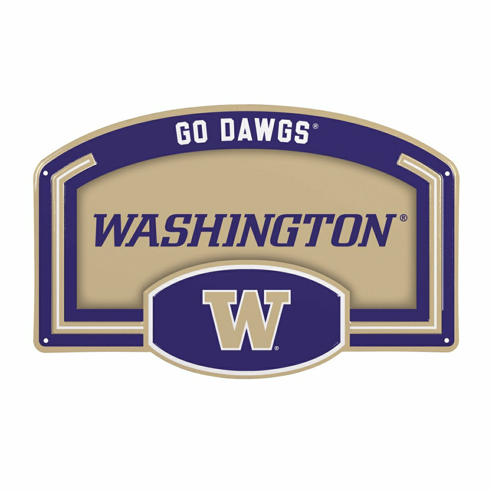 University of Washington USA Embossed Steel Wall Sign, 11" x 17" - Collegiate Home