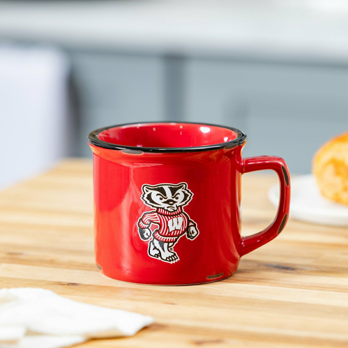 University of Wisconsin-Madison Ceramic Camp Cup with Enamel Finish, 1 - Collegiate Home