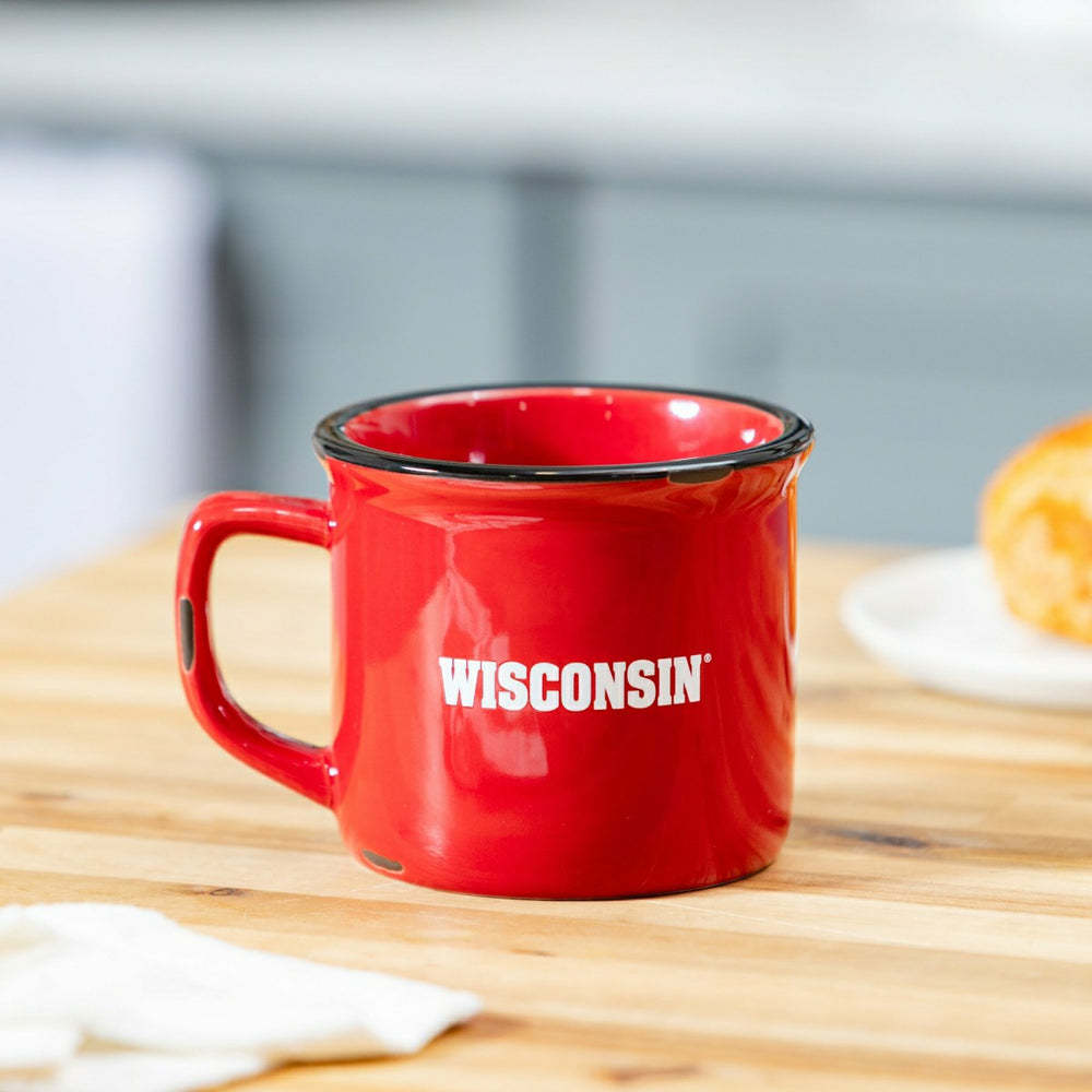 University of Wisconsin-Madison Ceramic Camp Cup with Enamel Finish, 1 - Collegiate Home