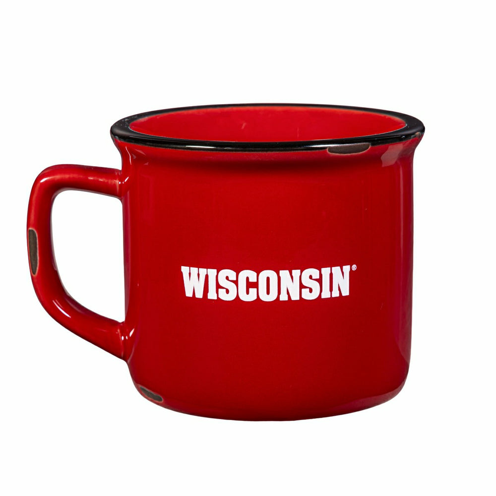 University of Wisconsin-Madison Ceramic Camp Cup with Enamel Finish, 1 - Collegiate Home