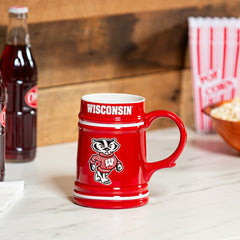 University of Wisconsin-Madison Ceramic Stein Cup, 24oz - Collegiate Home