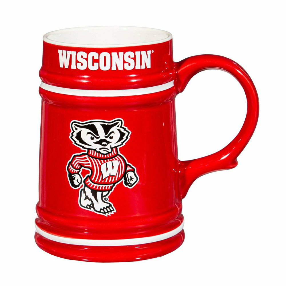 University of Wisconsin-Madison Ceramic Stein Cup, 24oz - Collegiate Home