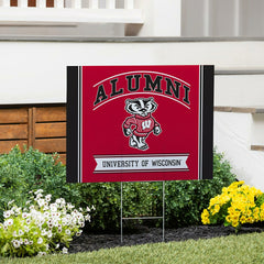 University of Wisconsin-Madison Coroplast Yard Sign Alumni - Collegiate Home