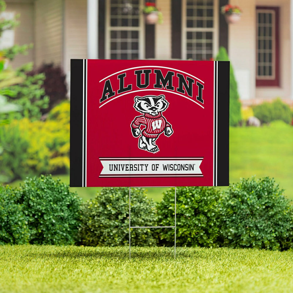 University of Wisconsin-Madison Coroplast Yard Sign Alumni - Collegiate Home