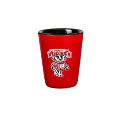University of Wisconsin-Madison 4-Piece Ceramic and Glass 2oz. Shot Gl - Collegiate Home
