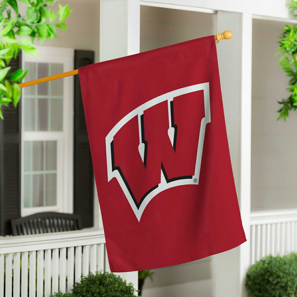 University of Wisconsin-Madison Applique House Flag - Collegiate Home