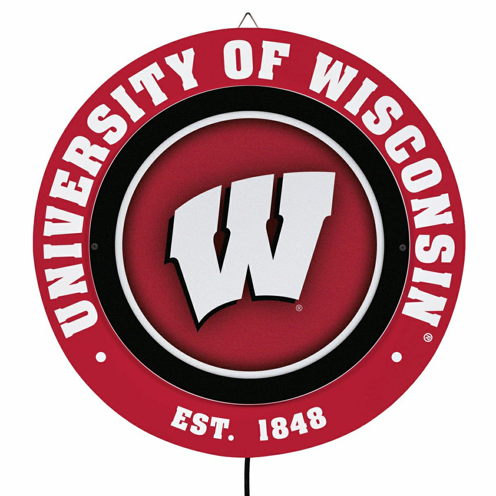 University of Wisconsin-Madison, Metal Lite, Round - Collegiate