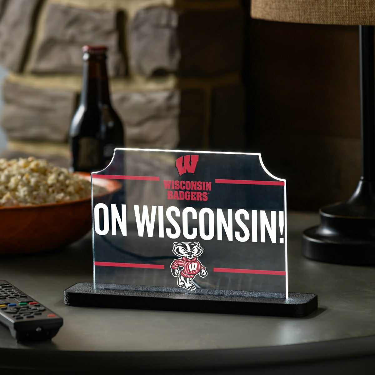 University of Wisconsin-Madison College Rectangle Desklite LED Décor - Collegiate Home