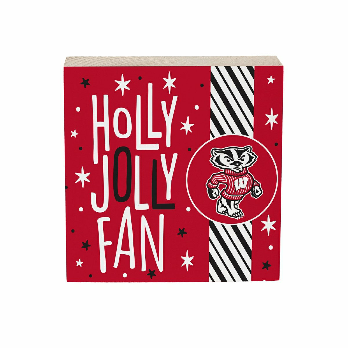 University of Wisconsin-Madison Block, Holiday, 6x6 - Collegiate Home