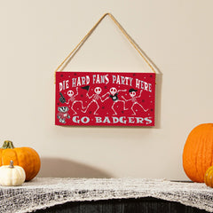 University of Wisconsin-Madison Halloween Wood Wall Sign, 6x11 - Collegiate Home