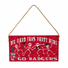 University of Wisconsin-Madison Halloween Wood Wall Sign, 6x11 - Collegiate Home