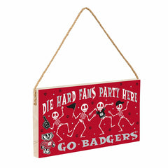 University of Wisconsin-Madison Halloween Wood Wall Sign, 6x11 - Collegiate Home