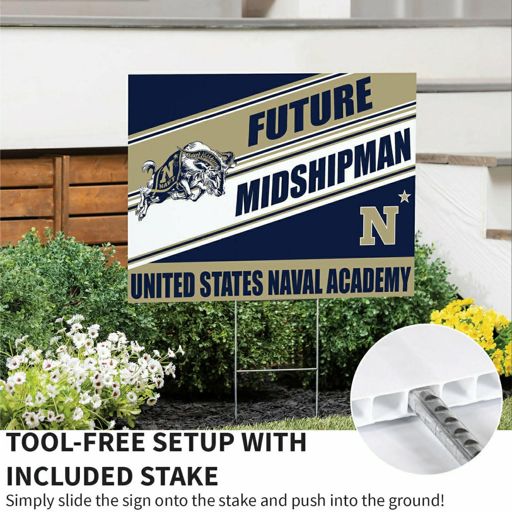 US Naval Academy Coroplast Yard Sign, Future Student - Collegiate Home