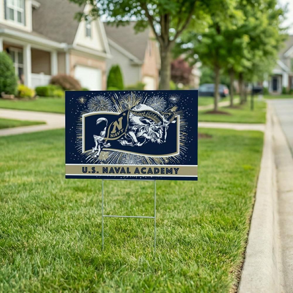 US Naval Academy Yard Sign, Patriotic - Collegiate Home