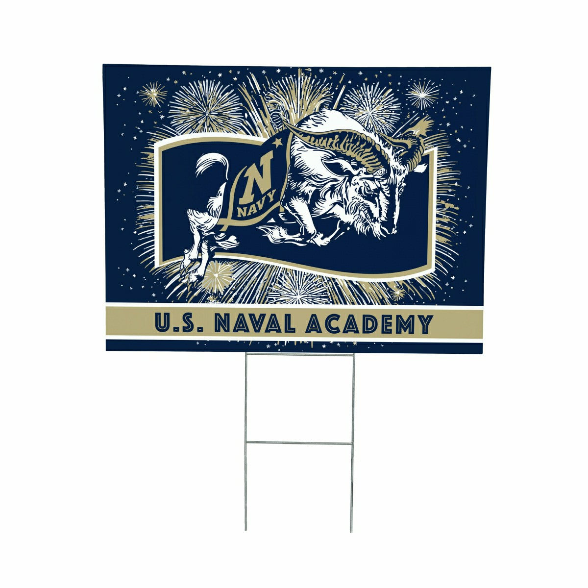 US Naval Academy Yard Sign, Patriotic - Collegiate Home