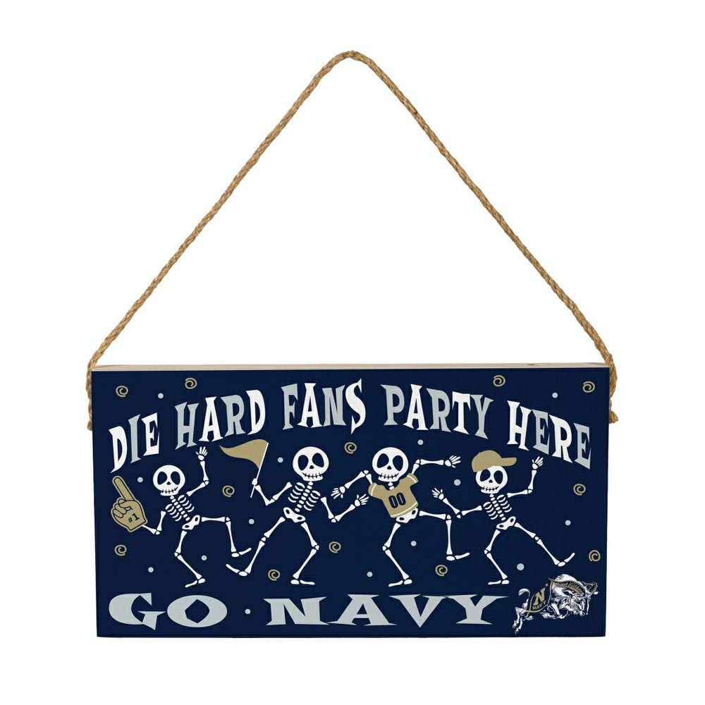 US Naval Academy Halloween Wood Wall Sign, 6x11 - Collegiate Home