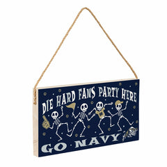 US Naval Academy Halloween Wood Wall Sign, 6x11 - Collegiate Home