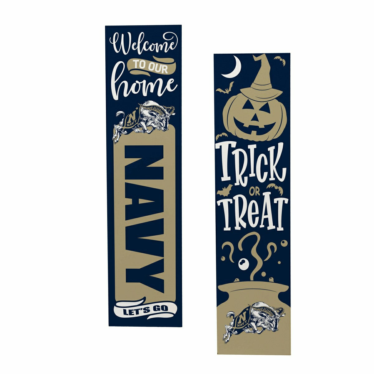47" Double Sided Leaner, US Naval Academy, Halloween - Collegiate Home