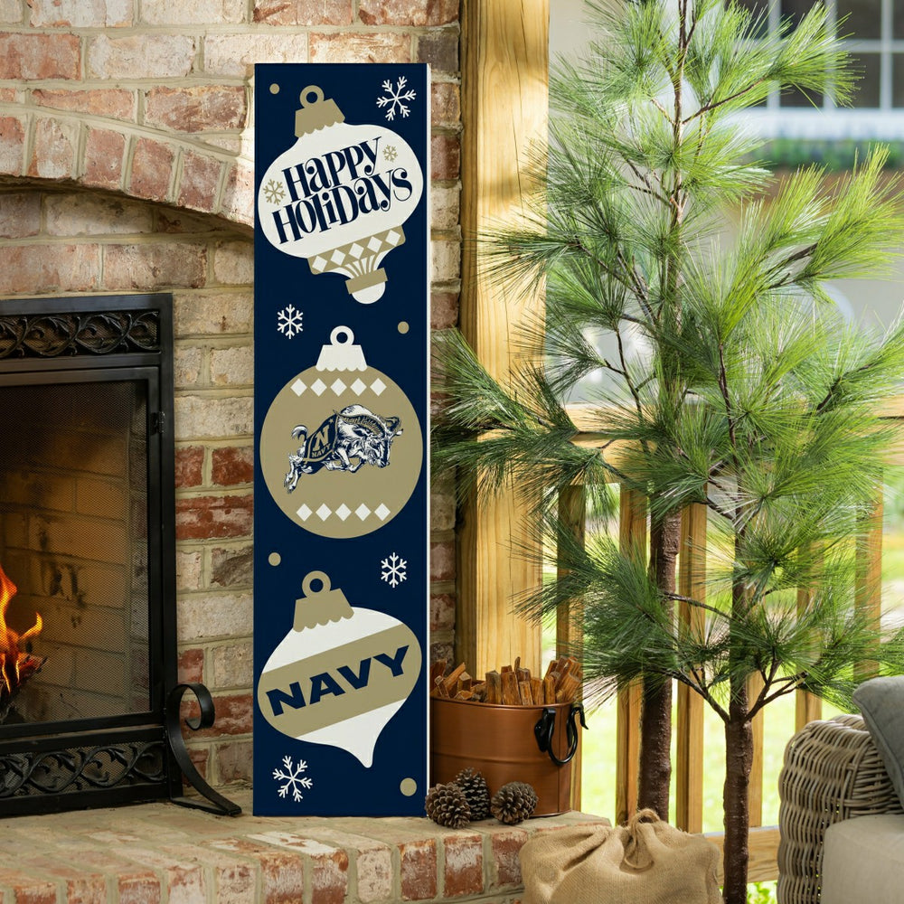 47" Double Sided Leaner, US Naval Academy, Christmas - Collegiate Home