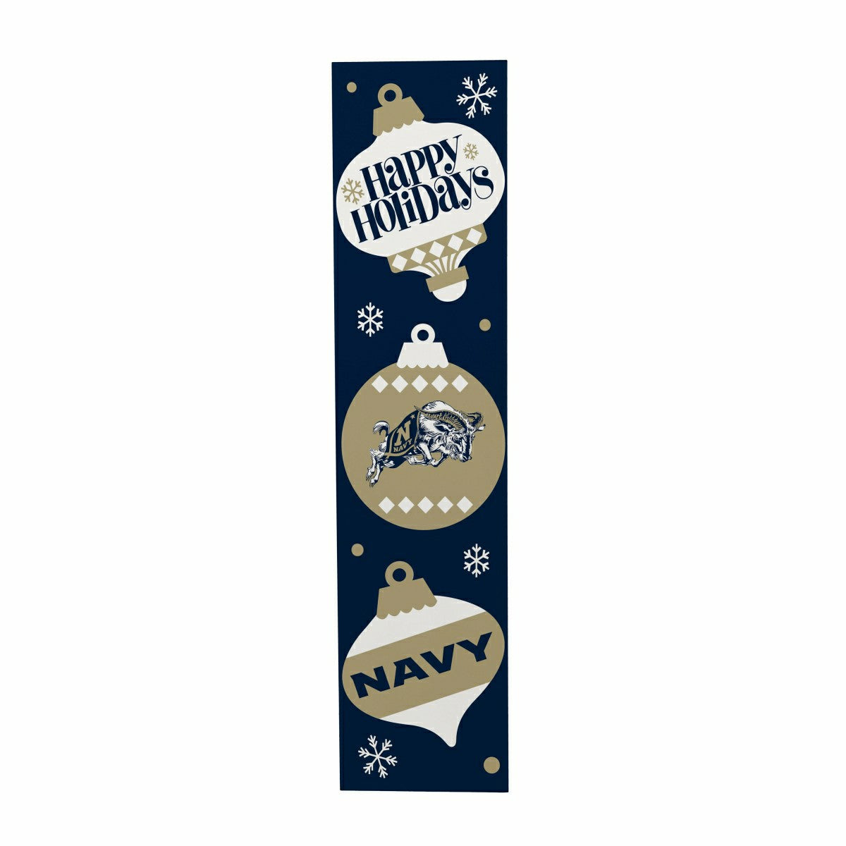 47" Double Sided Leaner, US Naval Academy, Christmas - Collegiate Home