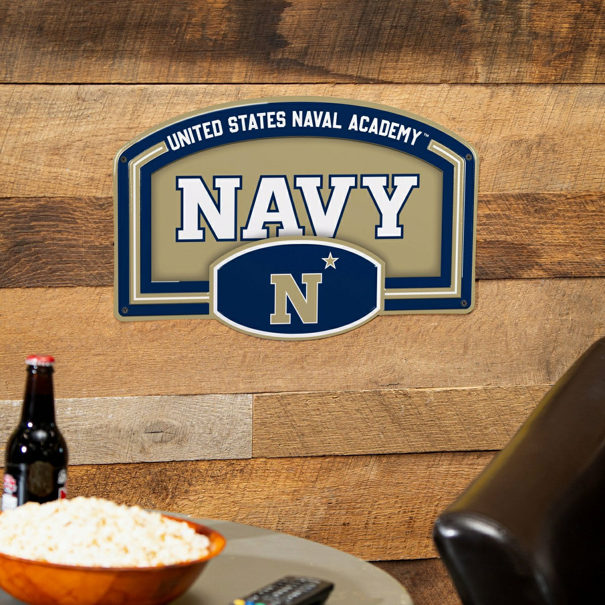 US Naval Academy USA Embossed Steel Wall Sign, 11" x 17" - Collegiate Home