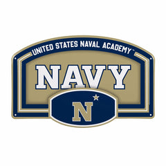 US Naval Academy USA Embossed Steel Wall Sign, 11" x 17" - Collegiate Home